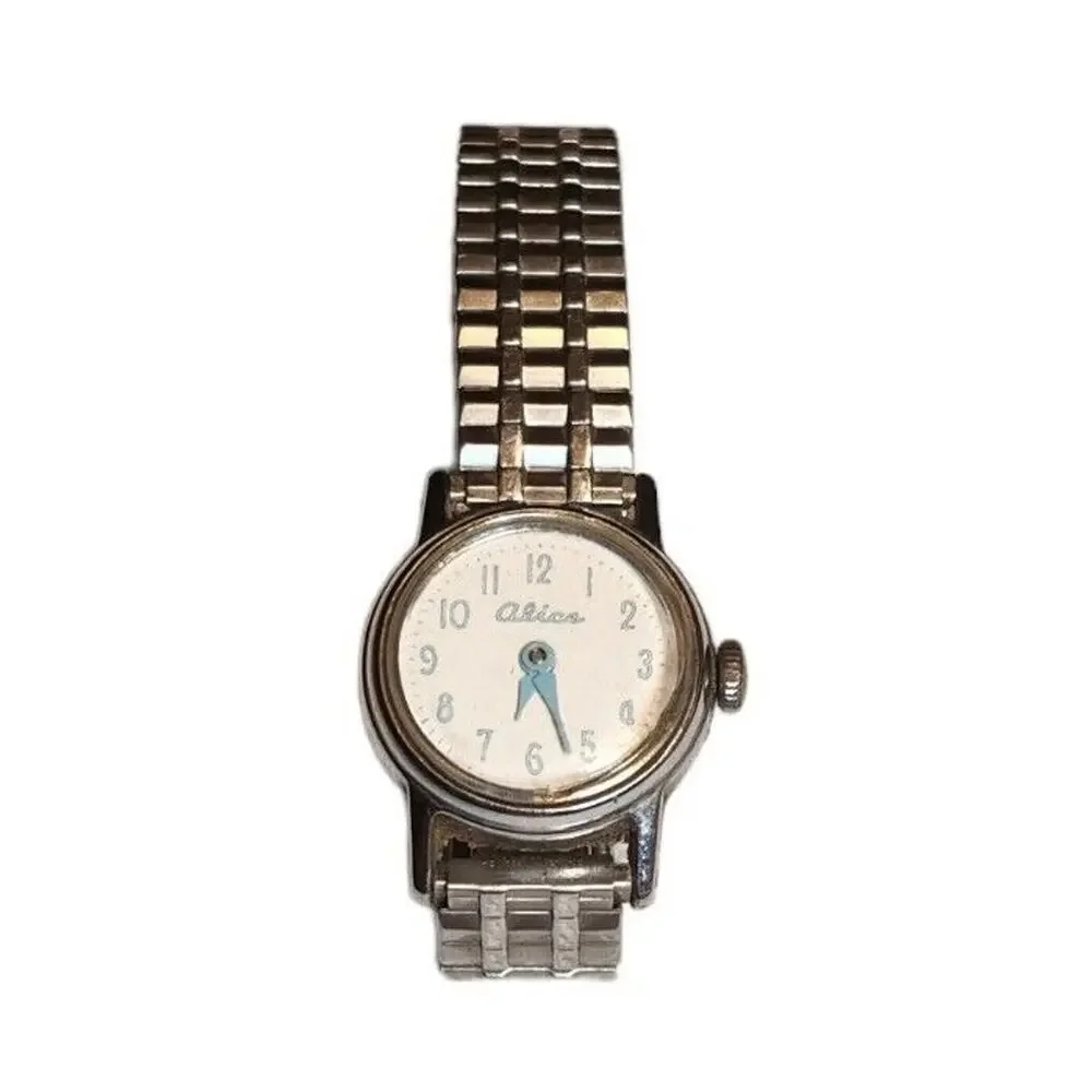 Vintage Alice By Timex, Silver Tone, Women's Watch, Pre-owned